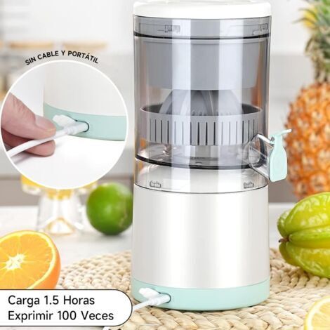 Presse-agrumes rechargeable - Presse-agrumes portable avec port USB, conception silencieuse, adapté aux fruits et légumes très nutritifs.
