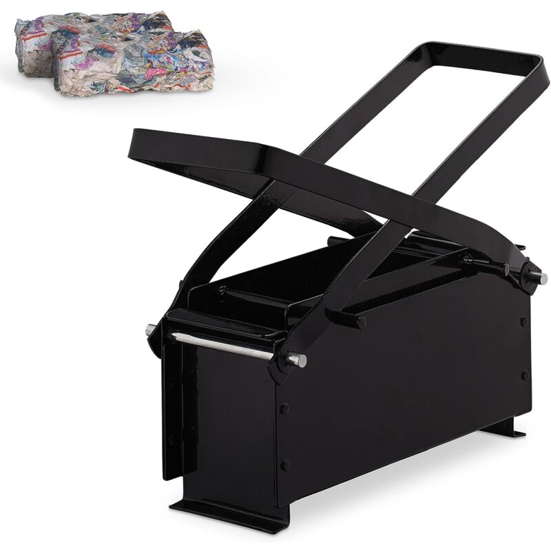 Fishtec - Presse à Briquette de Papier Manuel Carton, Journaux