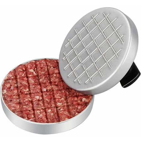 Presse �� Burger Antiadh��sive en Aluminium, Moule �� Steak de Viande avec S��curit�� Alimentaire pour Hamburgers et Barbecue