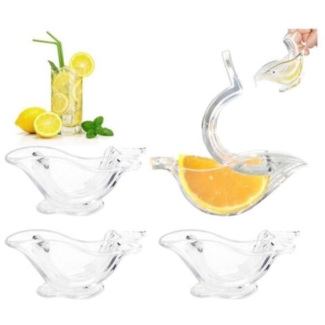 Presse-Citron - Non spécifié - 4 PCS - Acrylique - Transparent - 12 x 5 x 6 cm