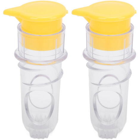 Presse-citron Portable 2PCS  ABS PP  Manuel Économiseur de Force  3.8x8.3x2.3cm  Pour Limes Citron et Oranges