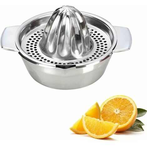 Presse Citron, Presse Agrume Manuel, Inox Presse-Agrumes, Amovible, Facile à Nettoyer, Peut être Utilisé pour les Jus de Fruits,