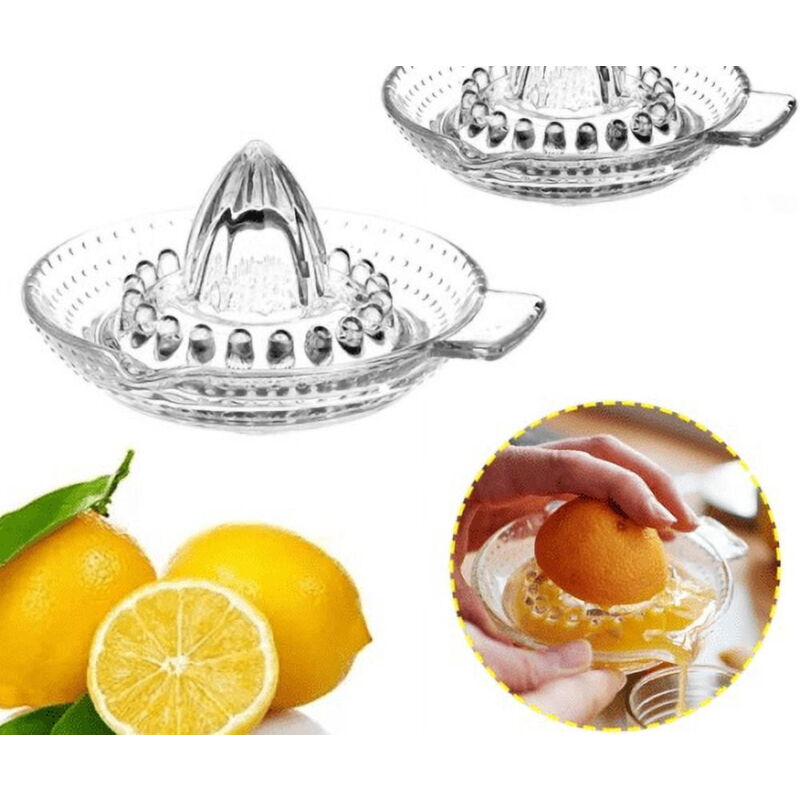Feiyue - Presse-citron traditionnel en verre, presse-citron vert, presse-agrumes de cuisine U8V4
