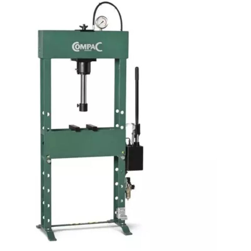 Compac - Presse d'atelier 25 tonnes piston mobile et commande à pédale pneumatique