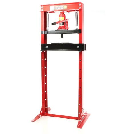 Presse d'atelier hydraulique de 12 tonnes Rouge