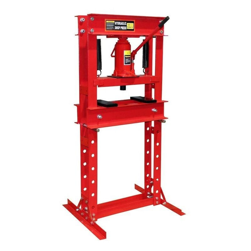 Presse d'atelier hydraulique de 30 tonnes Rouge - Rouge