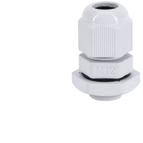 BEMKO Presse-étoupe gris M12 - IP68 - Plastique - Plage de température -40°C/+85°C