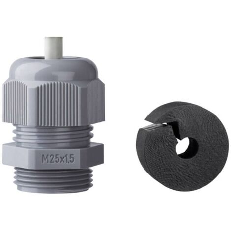 Presse-étoupe Jacob K345-1025-02 avec décharge de traction M25 Polyamide noir (RAL 9005) 1 pc(s)