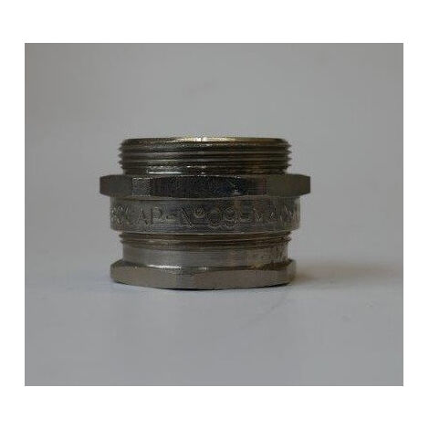 Presse etoupe laiton nickele ISO40 pour câble 19.5-28mm avec opercule sans contre ecrou n°9 (224094) NORMADIX ISOCAP Cooper