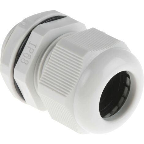 Presse-étoupe M25 en Nylon 66 pour câble de 13mm à 18mm, avec contre-écrous, IP68 ( Prix pour Paquet de 10 )