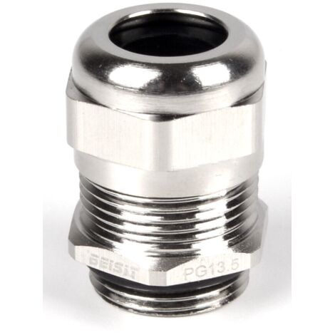 Presse-étoupe M40 x 1.5 en Laiton nickelé pour câble de 20mm à 28mm, avec contre-écrous, IP68 ( Prix pour 1 )