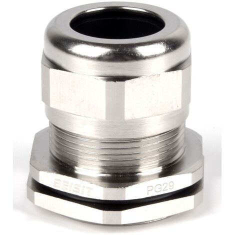 Presse-étoupe PG21 en Laiton nickelé pour câble de 9mm à 16mm, avec contre-écrous, IP68 ( Prix pour 1 )