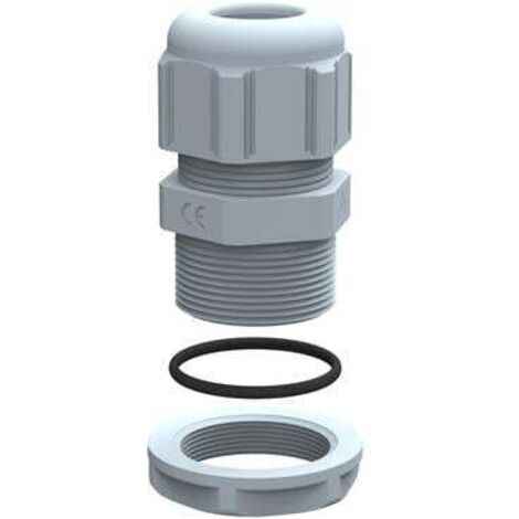 Presse-étoupe plastique IP68 filetage PG29 gris RAL7001 - LEGRAND