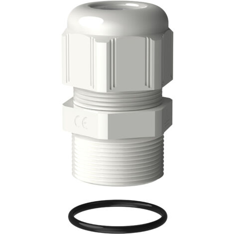 Presse-étoupe plastique IP68 ISO20 blanc RAL9003 LEGRAND 381595