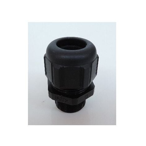 Presse-étoupe plastique ISO25 noir RAL 9011 pour câble Ø 12-18mm sans contre-écrou étanche IP68 (à l'unité) LEGRAND 097965