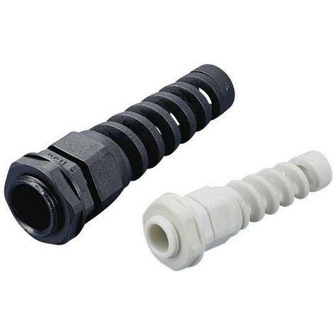 Presse-étoupe TRU COMPONENTS TC-EGR7SR203 1593285 avec spirale de protection anti courbure PG7 Polyamide noir (RAL 9005) 1 pc(s) S025631