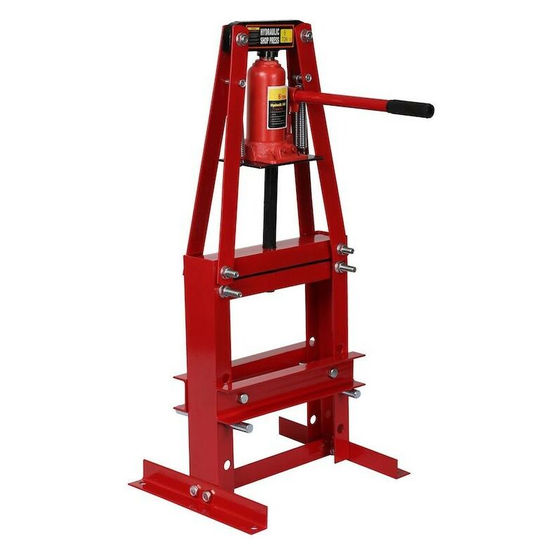 Le Poisson Qui Jardine - Presse Forme a d'atelier hydraulique de 6 tonnes Rouge - Rouge