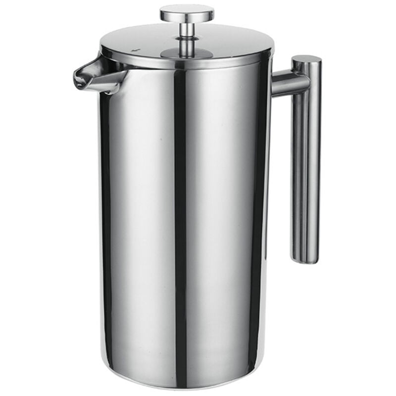Presse française 304 cafetière thermique en acier inoxydable cafetière à thé 800ML 3 filtres poignée Anti-brûlure presse à café antirouille, Argent