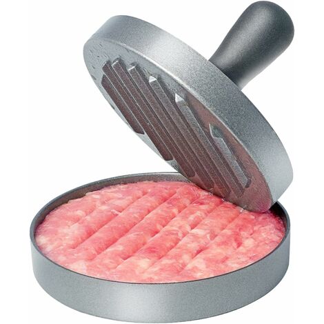 Presse-hamburger en acier inoxydable de qualité alimentaire avec poignée en ABS, presse-hamburger antiadhésif, 11,5 cm,