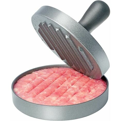 Presse-hamburger en acier inoxydable de qualité alimentaire avec poignée en ABS, presse-hamburger antiadhésif, 11,5 cm,