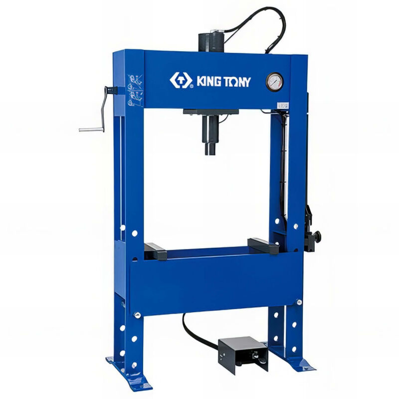 King Tony - Presse hydraulique à main pour les ateliers de dépannage de camions et l'industrie - Capacité 60 tonnes