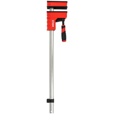STIER 800 mm, saillie 95 mm, force de serrage 6000 N, en fonte, mécanisme de serrage, maintien stable pour tous les travaux sur bois comme le collage