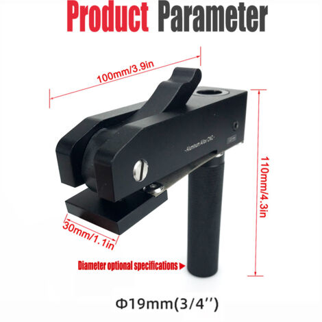 Presse Manuelle Rapide en Aluminium pour Atelier – Serre-joint d’Établi Compact pour le Bois (Diamètre 19mm / 3/4")