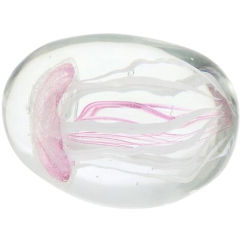 Presse-Papier Medusa Cristal Rose 730 grs. Cadeau décoratif Bureau Bureau à domicile
