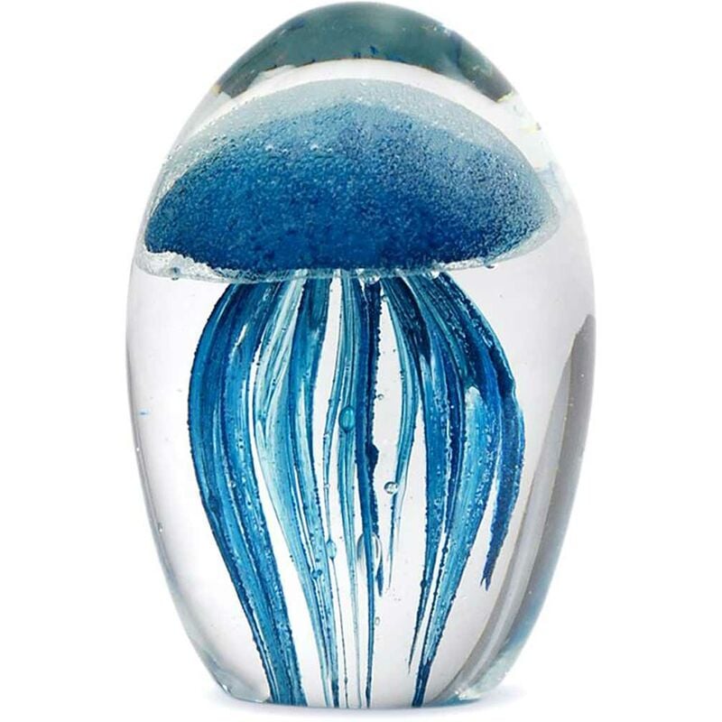 Presse papier Méduse en verre 12 cm