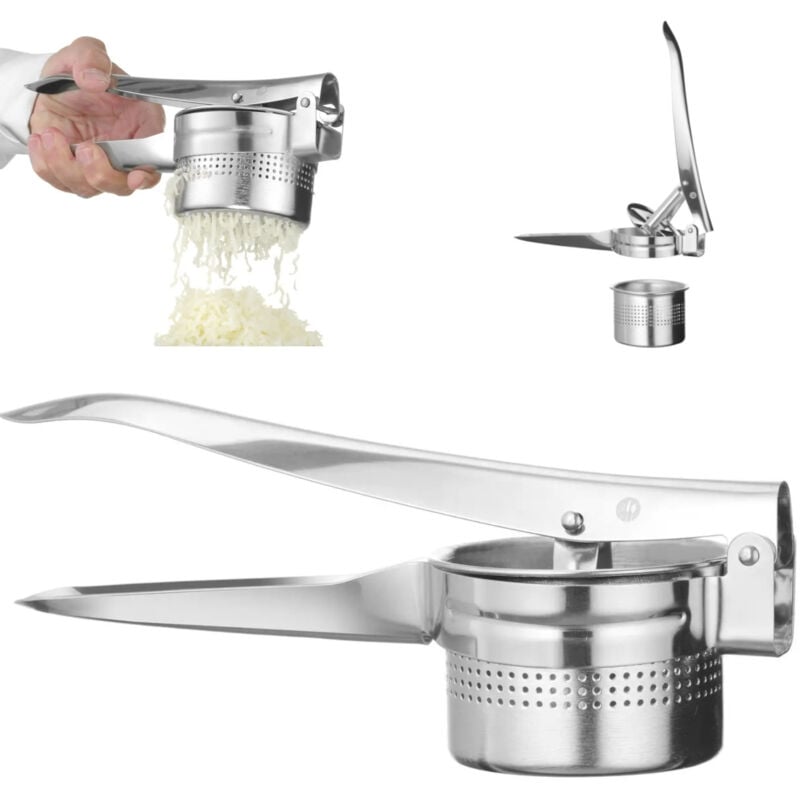 Presse-pommes de terre manuel, acier, 270 x 100 x 95 mm