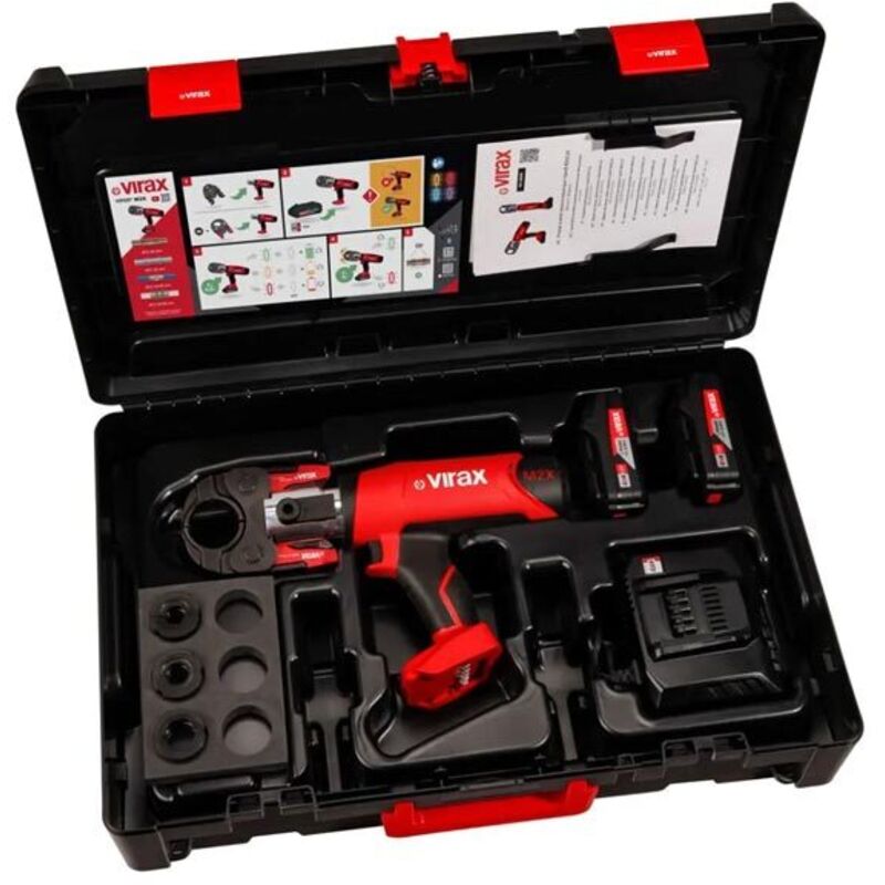 Presse électromécanique Viper M2X + u 16-20-25 + 2 batteries - 253559 - Virax