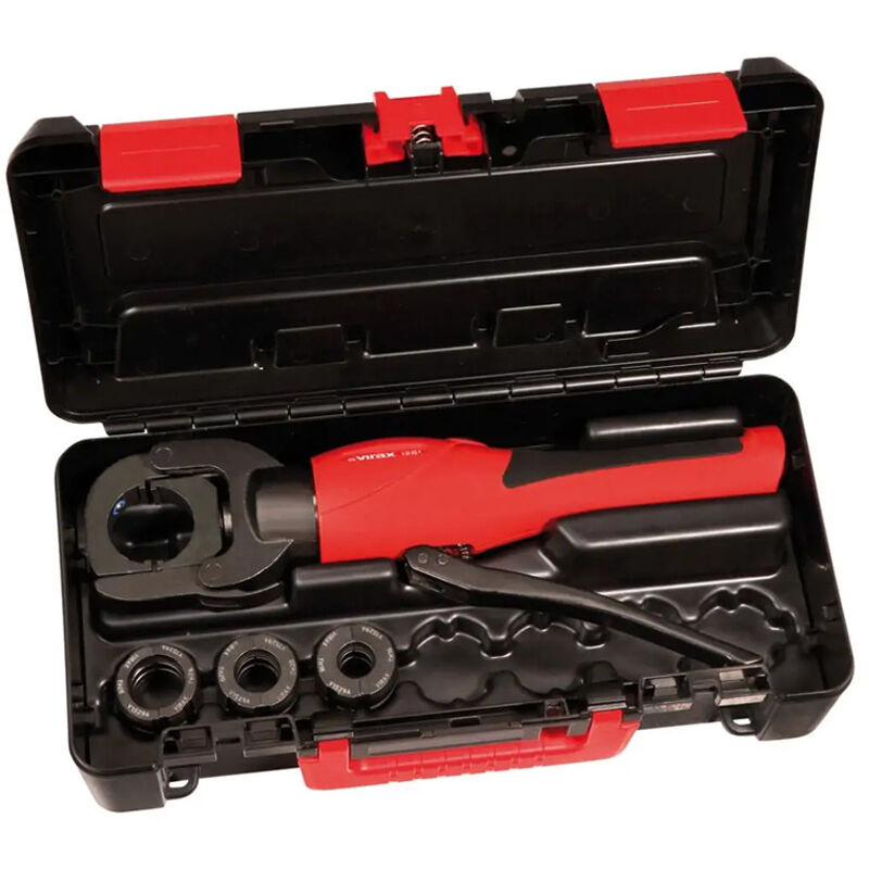 Pince à sertir manuelle hydraulique Viper® i26 et ses trois inserts u Ø16, Ø20 et Ø25