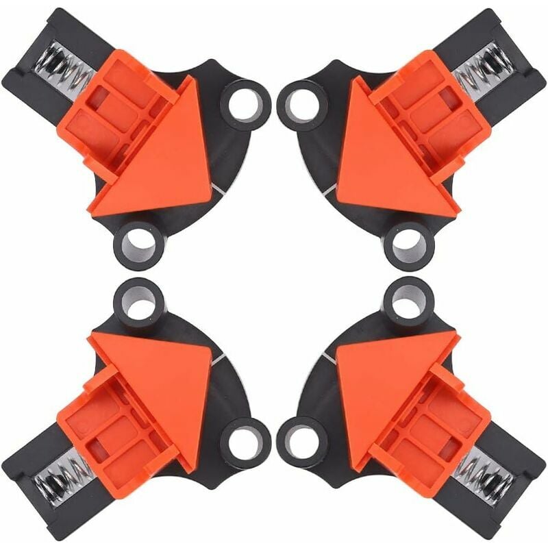 Trimec - Presses D'angles,90 Degrés à Angle Droit Pince, 4Pcs Machoire Etau D'Angle Reglable à Bois Ensemble,pince de soudage d'angle