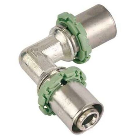 Pressfitting mit Visu Control für Metallverbundrohr, Winkel 90°, I/I, 16mm