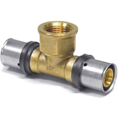 Pressfitting T-Stück 26 x 3 - 3/4" IG - 26 x 3