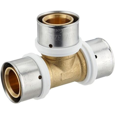Pressfitting-T-Stück 32 x 3,0 - 32 x 3,0 - 32 x 3,0 mm für MV-Rohr