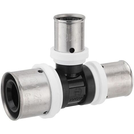 Pressfitting-T-Stück PPSU - reduziert - 26 x 3,0 - 16 x 2,0 - 20 x 2,0 mm für MV-Rohr
