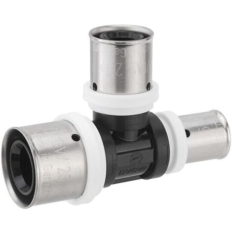 Pressfitting-T-Stück PPSU - reduziert - 26 x 3,0 - 20 x 2,0 - 16 x 2,0 mm für MV-Rohr