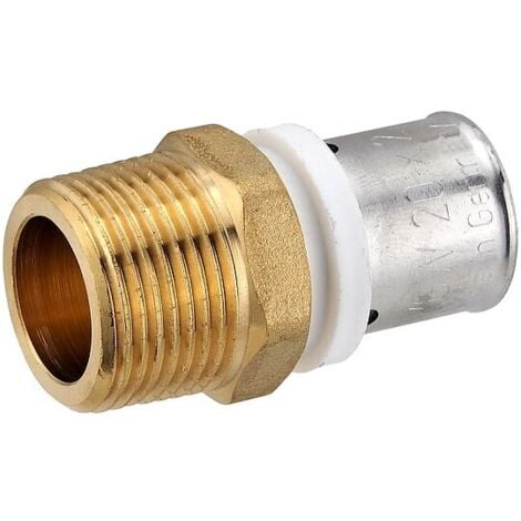 HEIMA24 Pressfitting-Übergang 20 x 2,0 mm - 3/4 Zoll Außengewinde für MV-Rohr