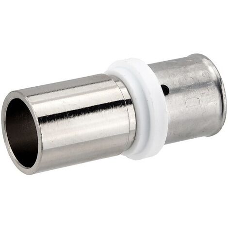 Pressfitting-Übergang 20 x 2,0 mm MV-Rohr auf 22 mm Kupferrohr - Pressanschluss vernickelt