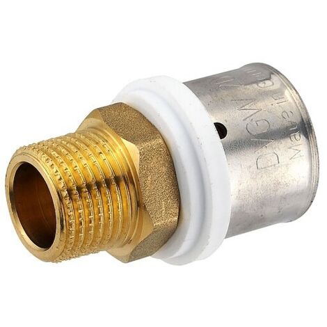 Pressfitting-Übergang 26 x 3,0 mm - 1/2 Zoll Außengewinde für MV-Rohr
