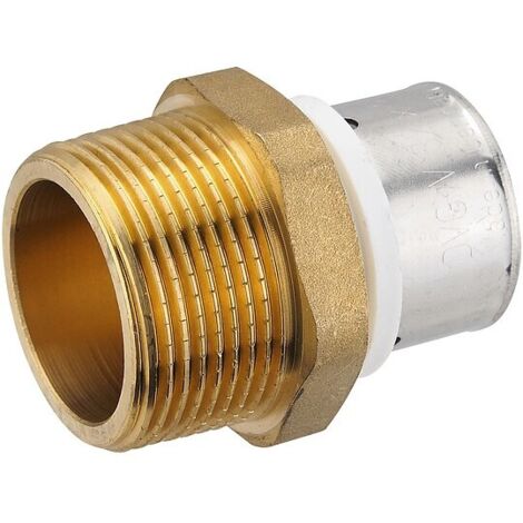 Pressfitting-Übergang 32 x 3,0 mm - 1 1/4 Zoll Außengewinde für MV-Rohr