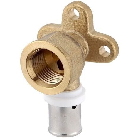 HEIMA24 Pressfitting-Wandwinkel 39 mm - 16 x 2,0 mm - 1/2 Zoll Innengewinde für MV-Rohr