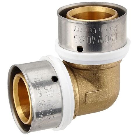 Pressfitting-Winkel 90° - 40 x 3,5 mm für MV-Rohr