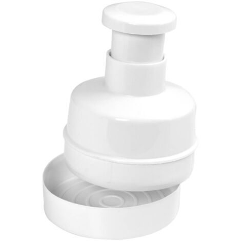 Presshamburger White Chef Home 9 x 12 cm in plastica bianco