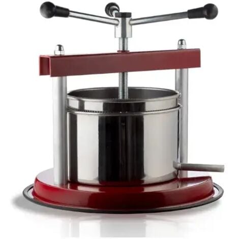 LGVSHOPPING Pressoir manuel 920 diamètre 16 cm capacité 3,5 l acier inoxydable O.M.A.C.