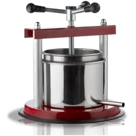 LGVSHOPPING Pressoir manuel 930 diamètre 20 cm capacité 5 l acier inoxydable O.M.A.C.