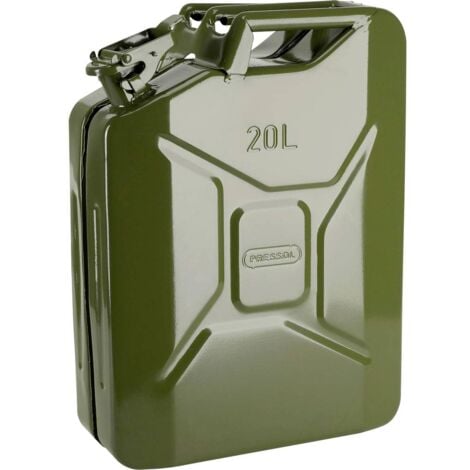 Bidon pour carburant profil contenu 20 l vert olive HDPE L350xl165xH495 mm  HÜNERSDORFF
