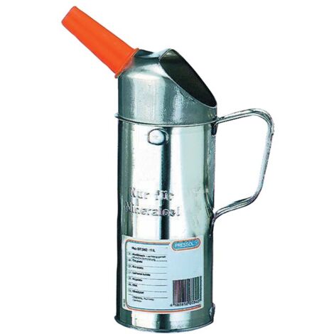 PRESSOL, Bidon en tôle d'acier pour huile minérale, avec bec en