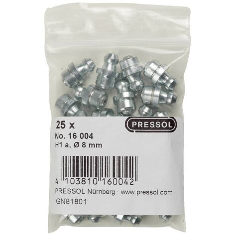 Pressol Graisseur à cône H1 droit A, Ø 8 mm-V. 25 pc(s)